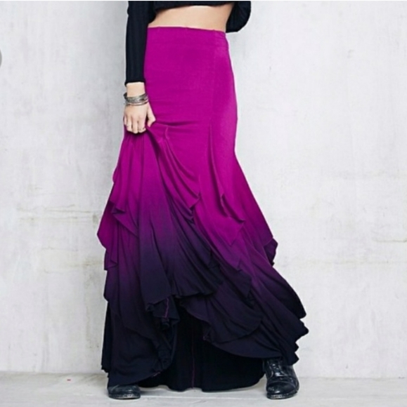 ISO!!! Size S, M or L FP Ombre Venus Ruffle Skirt - Picture 5 of 7